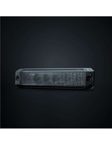 Luz de posição LED vermelha DARK KNIGHT SM6, com lente super escura, 3,3 W 120 x 8 x 28 mm, R148