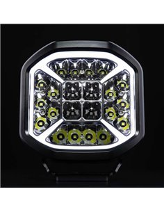 Faro de carretera LED SIBERIA X DRIVING LIGHT 7", modo Xperience, ámbar y blanca, 130W 1640/7430Lm, alcance 308/620m, R148, R149