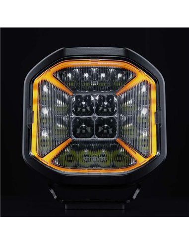 Faro de carretera LED SIBERIA X DRIVING LIGHT 7", modo Xperience, ámbar y blanca, 130W 1640/7430Lm, alcance 308/620m, R148, R149