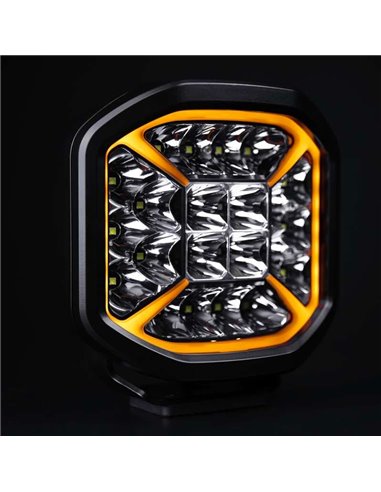 Faro de carretera LED SIBERIA X DRIVING LIGHT 7", modo Xperience, ámbar y blanca, 130W 1640/7430Lm, alcance 308/620m, R148, R149