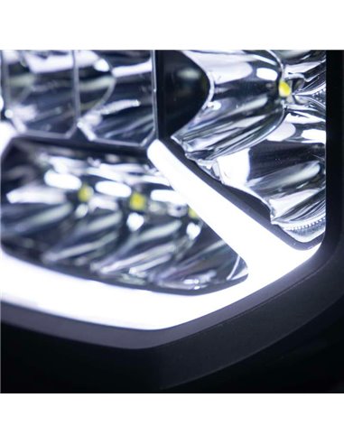 Faro de carretera LED SIBERIA X DRIVING LIGHT 7", modo Xperience, ámbar y blanca, 130W 1640/7430Lm, alcance 308/620m, R148, R149