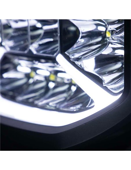 Faro de carretera LED SIBERIA X DRIVING LIGHT 7", modo Xperience, ámbar y blanca, 130W 1640/7430Lm, alcance 308/620m, R148, R149