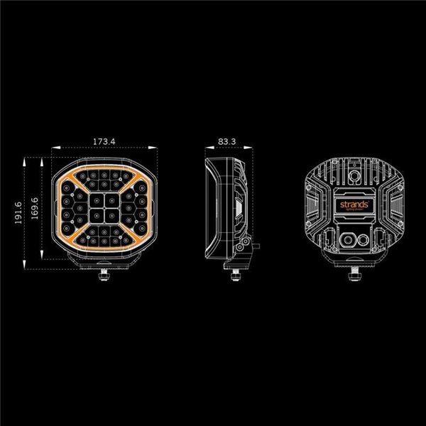 Faro de carretera LED SIBERIA X DRIVING LIGHT 7", modo Xperience, ámbar y blanca, 130W 1640/7430Lm, alcance 308/620m, R148, R149