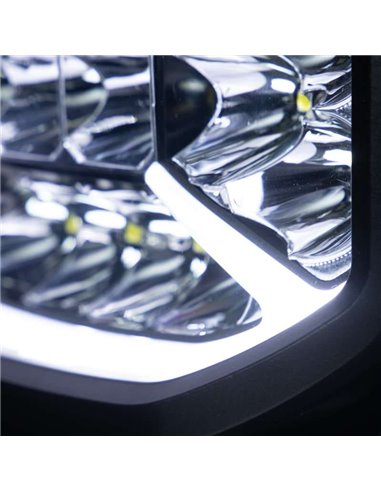 Phare de route à LED SIBERIA X DRIVING LIGHT 9", mode Xperience, ambre et blanc, 190 W, 1 430/13 350 lm, portée 319/881 m, R148,