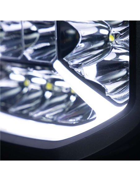 Faro de carretera LED SIBERIA X DRIVING LIGHT 9", modo Xperience, ámbar y blanca, 190W 1430/13350Lm, alcance 319/881m, R148, R14