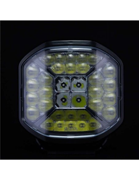 Faro de carretera LED SIBERIA X DRIVING LIGHT 9", modo Xperience, ámbar y blanca, 190W 1430/13350Lm, alcance 319/881m, R148, R14