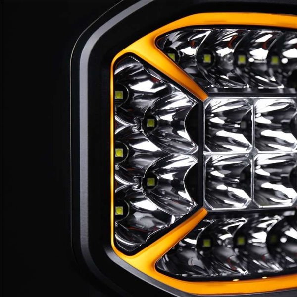 SIBERIA X DRIVING LIGHT Farol alto de LED de 9", modo Xperience, âmbar e branco, 190 W 1430/13350 Lm, alcance 319/881 m, R148, R