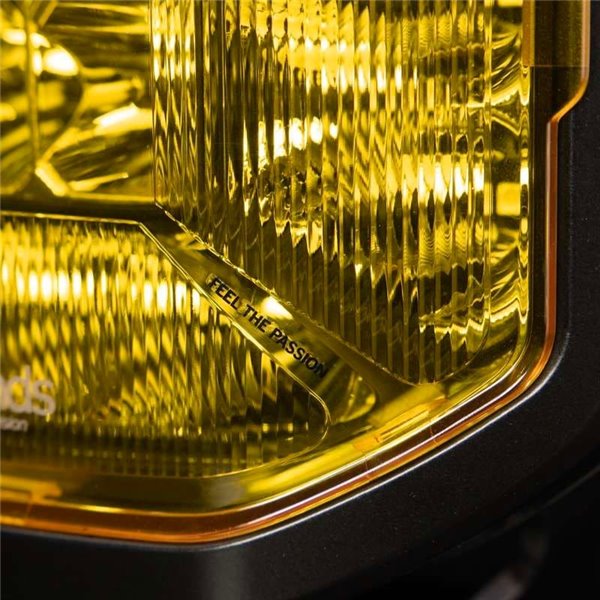 Tampa de lente amarela para personalização do farol SIBERIA X de 7", aumenta a intensidade da luz nas laterais do veículo
