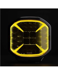 Tampa de lente amarela para personalização do farol SIBERIA X de 7", aumenta a intensidade da luz nas laterais do veículo 2