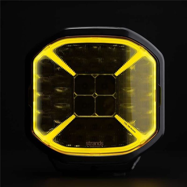Cubierta de lente amarilla para personalizar faro de carretera SIBERIA X 7", aumenta la intensidad de luz en los laterales del v