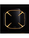 Cubierta de lente negra para personalizar faro de carretera SIBERIA X 7", permite ver la luz de posición en forma de 'X' 