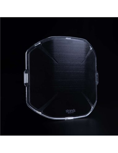 Cubierta de lente negra para personalizar faro de carretera SIBERIA X 7", permite ver la luz de posición en forma de 'X' 