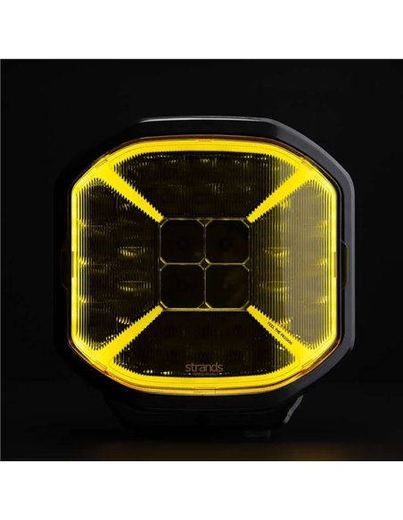 Cubierta de lente amarilla  para personalizar faro de carretera SIBERIA X 9", aumenta la intensidad de la luz de los laterales d