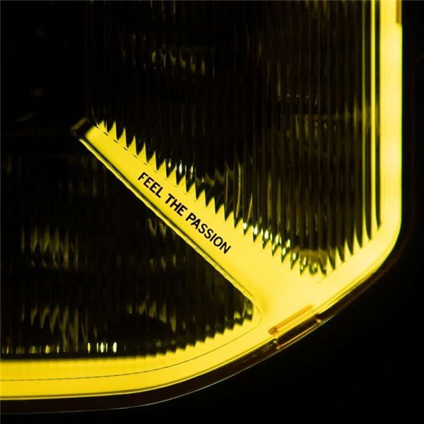 Cubierta de lente amarilla  para personalizar faro de carretera SIBERIA X 9", aumenta la intensidad de la luz de los laterales d