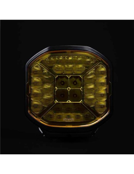 Cache lentille jaune pour personnalisation du phare de route SIBERIA X 9", augmente l'intensité lumineuse des côtés du phare.