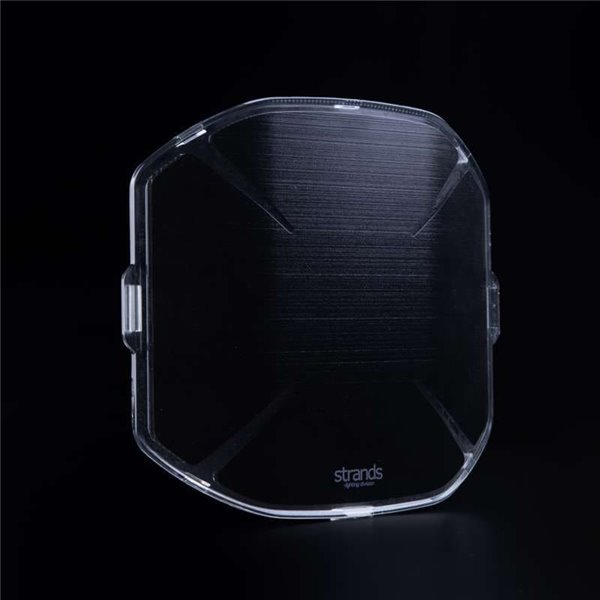 Cubierta de lente negra para personalizar faro de carretera SIBERIA X 9", permite ver la luz de posición en forma de 'X' 