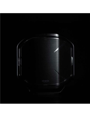 Cubierta de lente negra para personalizar faro de carretera SIBERIA X 9", permite ver la luz de posición en forma de 'X' 