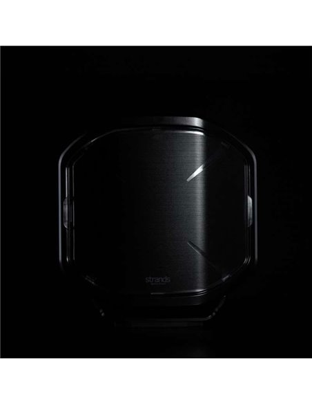 Cubierta de lente negra para personalizar faro de carretera SIBERIA X 9", permite ver la luz de posición en forma de 'X' 