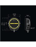 Faro LED largo alcance SIBERIA XP 7", modo Xperience, 22/77W, 1540/5710Lm, alcance 342/660m, luz blanca/ámbar, R148 R149