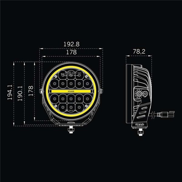 Faro LED largo alcance SIBERIA XP 7", modo Xperience, 22/77W, 1540/5710Lm, alcance 342/660m, luz blanca/ámbar, R148 R149