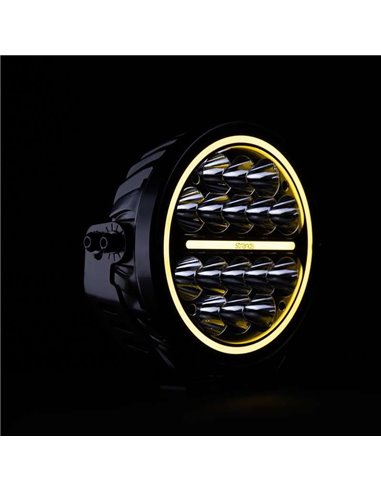 Farol de LED de longo alcance SIBERIA XP de 7", Modo Xperience, 22/77 W, 1540/5710 lm, alcance de 342/660 m, luz branca/âmbar, R