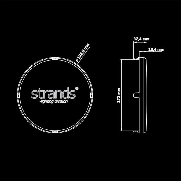 Cubierta de lente amarilla para SIBERIA NR/XP 7", suaviza la salida de luz y proporciona protección