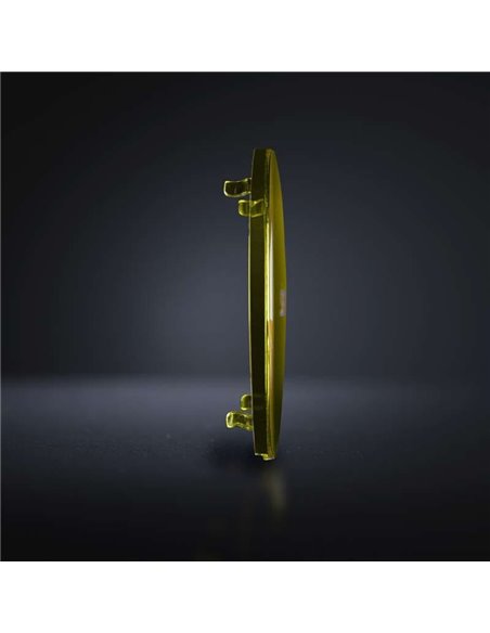 Cache-objectif jaune pour SIBERIA NR/XP 9", adoucit la lumière et offre une protection