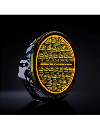 Cache-objectif jaune pour SIBERIA NR/XP 9", adoucit la lumière et offre une protection