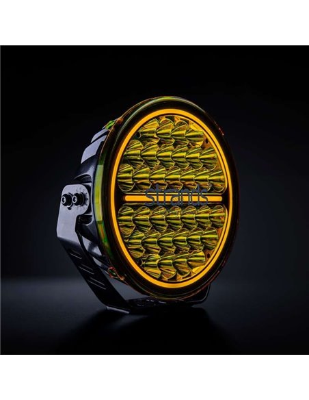 Cache-objectif jaune pour SIBERIA NR/XP 9", adoucit la lumière et offre une protection