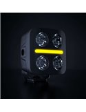 Foco LED de conducción luz blanco y amarillo NUUK D-LINE QUBE 3", 41W 2710Lm, alcance 240m, R10