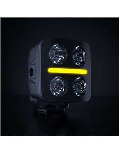 Foco LED de conducción luz blanco y amarillo NUUK D-LINE QUBE 3", 41W 2710Lm, alcance 240m, R10