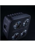 Foco LED de conducción luz blanco y amarillo NUUK D-LINE QUBE 3", 41W 2710Lm, alcance 240m, R10