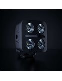 Foco LED de conducción luz blanco, rojo, ámbar NUUK D-LINE QUBE 3", 39W 2920Lm, alcance 59m, R10