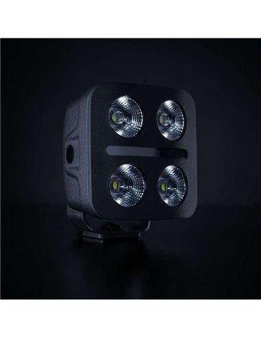 Foco LED de conducción luz blanco, rojo, ámbar NUUK D-LINE QUBE 3", 39W 2920Lm, alcance 59m, R10
