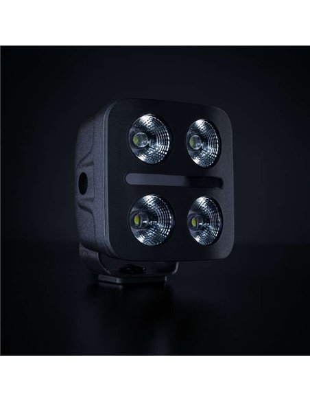 Foco LED de conducción luz blanco, rojo, ámbar NUUK D-LINE QUBE 3", 39W 2920Lm, alcance 59m, R10