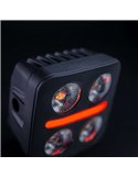 Foco LED de conducción luz blanco, rojo, ámbar NUUK D-LINE QUBE 3", 39W 2920Lm, alcance 59m, R10