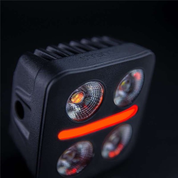 Farol de direção LED NUUK D-LINE QUBE de 3", branco, vermelho, âmbar, 39 W, 2920 lm, feixe de 59 m, R10