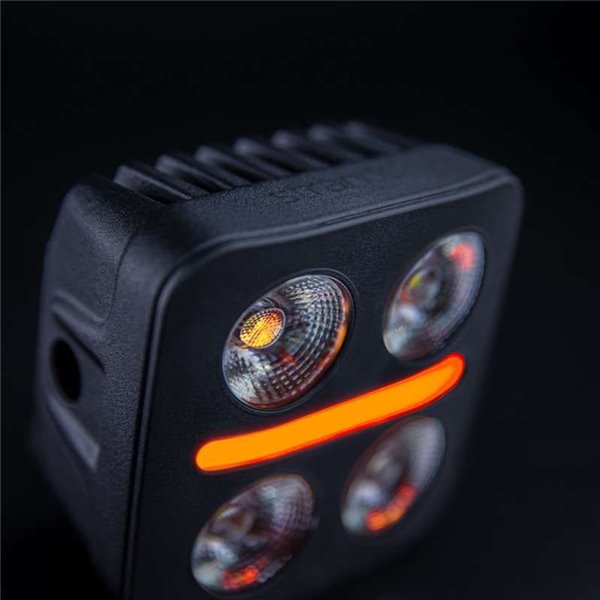 Feu de route à LED NUUK D-LINE QUBE 3", blanc, rouge, ambre, 39 W, 2 920 lm, faisceau de 59 m, R10