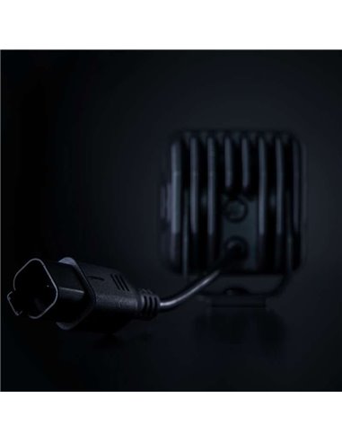 Foco LED de conducción luz blanco, rojo, ámbar NUUK D-LINE QUBE 3", 39W 2920Lm, alcance 59m, R10