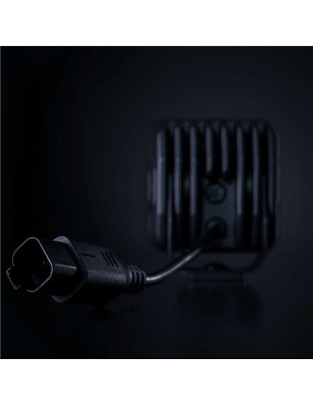 Farol de direção LED NUUK D-LINE QUBE de 3", branco, vermelho, âmbar, 39 W, 2920 lm, feixe de 59 m, R10