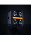 Foco LED de conducción luz blanco, rojo, ámbar NUUK D-LINE QUBE 3", 39W 2920Lm, alcance 59m, R10