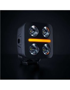 Foco LED de conducción luz blanco, rojo, ámbar NUUK D-LINE QUBE 3", 39W 2920Lm, alcance 59m, R10