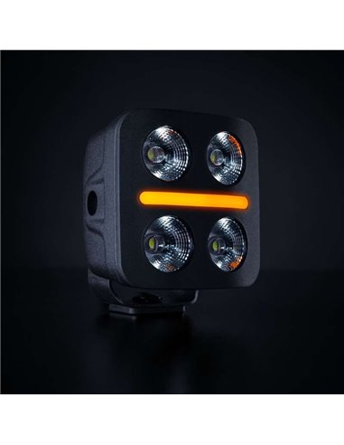Foco LED de conducción luz blanco, rojo, ámbar NUUK D-LINE QUBE 3", 39W 2920Lm, alcance 59m, R10