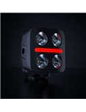 Foco LED de conducción luz blanco, rojo, ámbar NUUK D-LINE QUBE 3", 39W 2920Lm, alcance 59m, R10