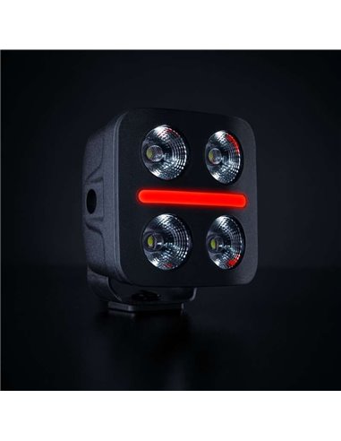 Foco LED de conducción luz blanco, rojo, ámbar NUUK D-LINE QUBE 3", 39W 2920Lm, alcance 59m, R10