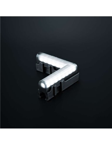 Luz de posición delantera LED de esquina luz blanca FREEDOM DARK LINE, 2W, R148