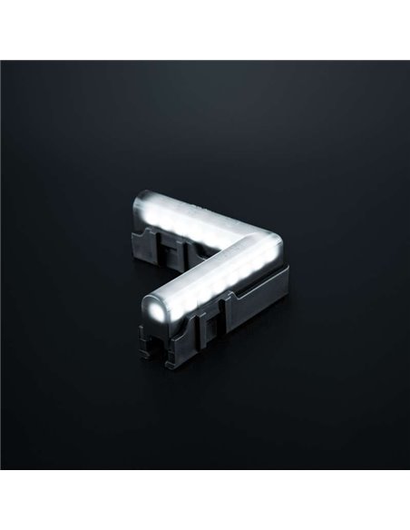 Luz de posición delantera LED de esquina luz blanca FREEDOM DARK LINE, 2W, R148