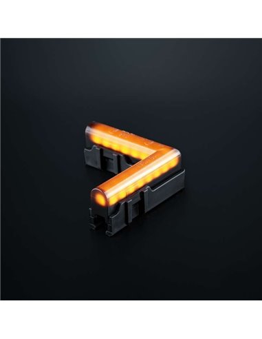 Luz LED lateral ámbar de esquina, FREEDOM DARK LINE, 25W, R148