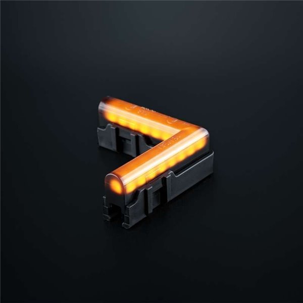 Luz LED lateral ámbar de esquina, FREEDOM DARK LINE, 25W, R148