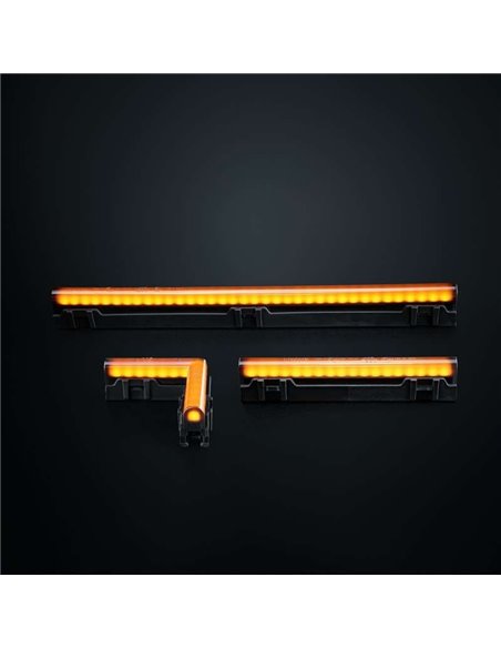 Luz LED lateral ámbar de esquina, FREEDOM DARK LINE, 25W, R148